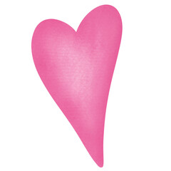 pink heart on white background