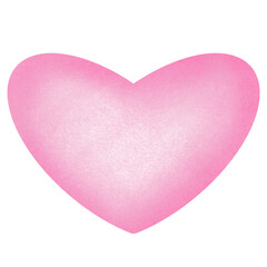pink heart on white background