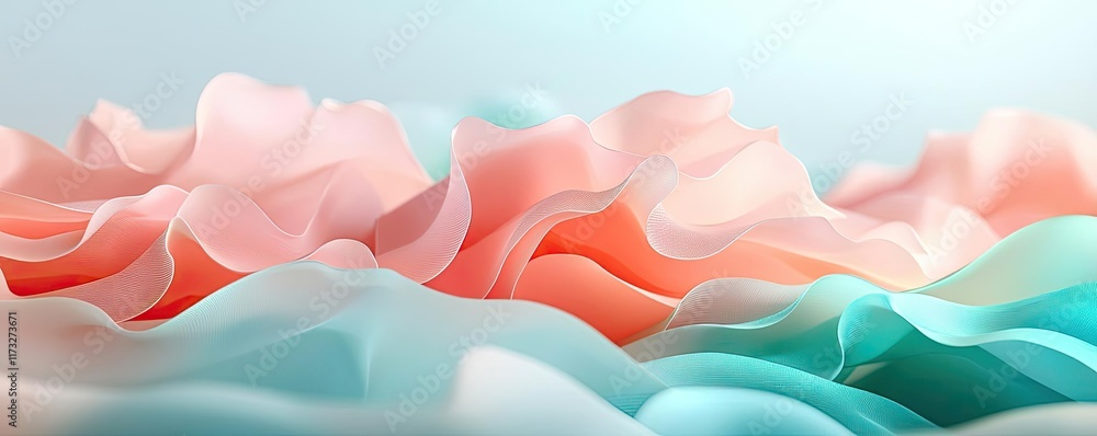 Poster soft abstract background idea. colorful flowing waves evoke a sense of calm and creativity in abstra