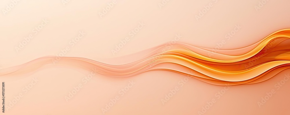Poster smoke abstract background concept. abstract orange wave background with smooth flowing lines and sub