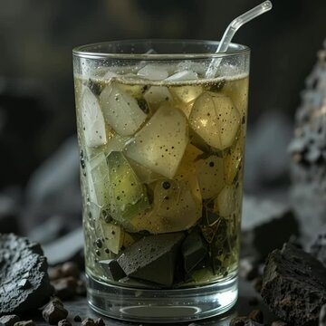 Juice made with meteorite extracts