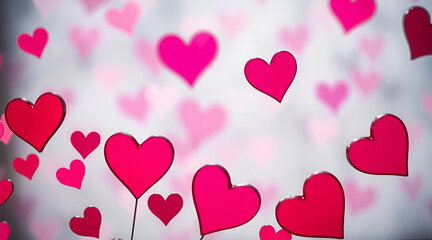 valentine background with hearts