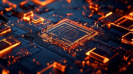 Obraz premium Glowing Neural Network Symbolizing High-Tech Cognition and Digital Intelligence