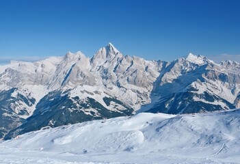 the alps the majestic mountain range in europe known for its ski