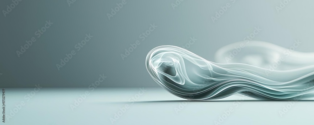 Poster smoke abstract background concept. abstract wave shape on a smooth surface, showcasing modern design