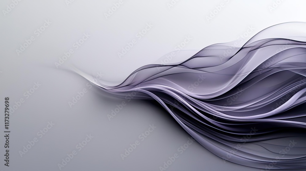 Poster smoke abstract background concept. abstract wave design with soft purple tones on a smooth backgroun