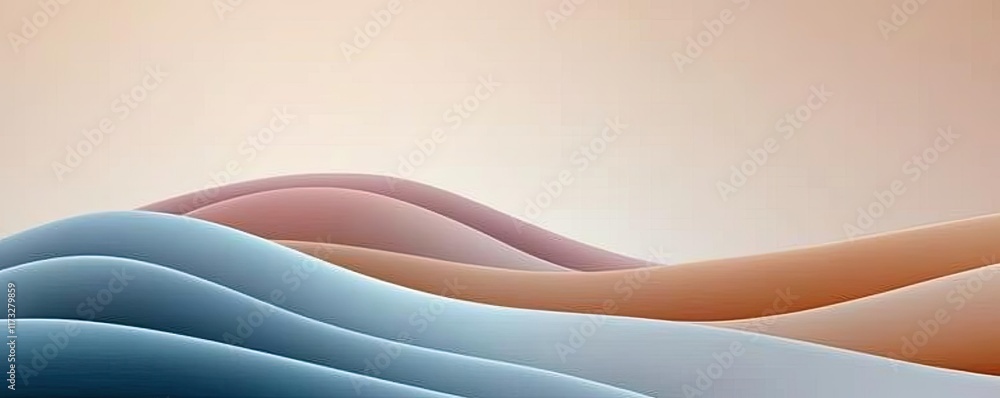 Poster smoke abstract background concept. abstract waves in soft colors create a peaceful and serene atmosp