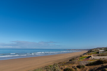 Seaside landscape in Morocco in the region of the town of Safi