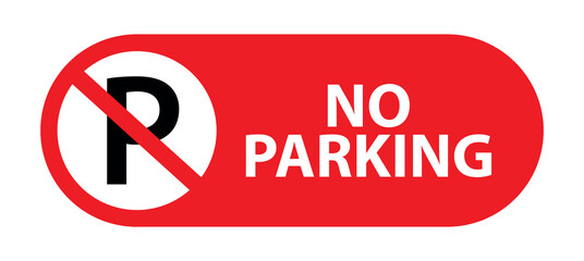 no parking sign information vector	