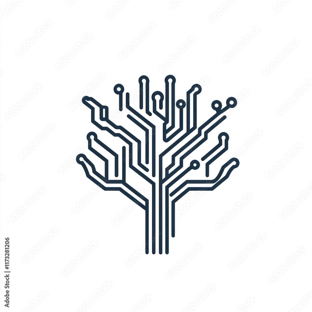 Poster abstract circuit tree design illustrating technology