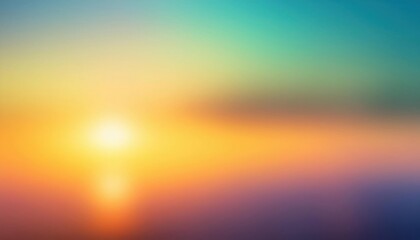 Obraz premium Serene Sunset: A Blurred Masterpiece of Warm Hues