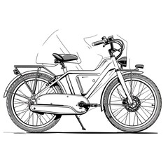 electric bike outline