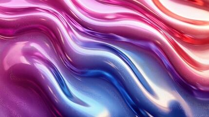 The fluid forms of rainbow titanium produce an enchanting spectacle, showcasing a stunning array of shiny colors and silky textures that dance across a lively surface