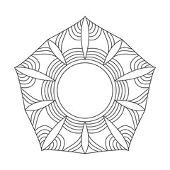 Coloring Book Pages Flower Mandala Masterpieces