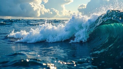 Fototapeta premium wave and water