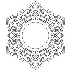 Flower Ornament Mandalas for Stress Free Coloring