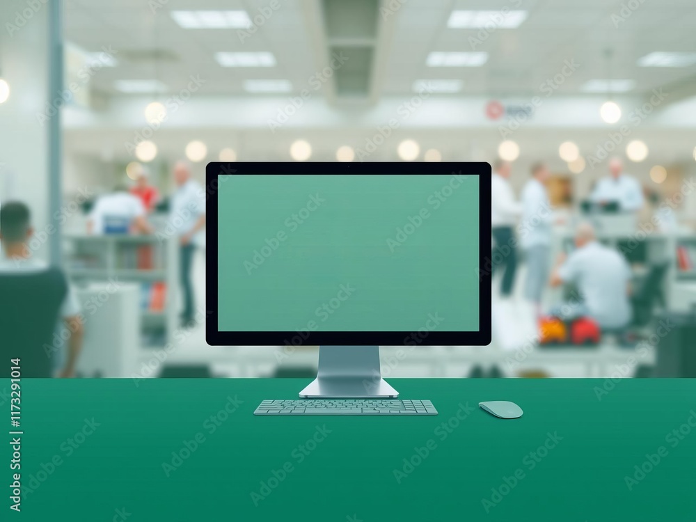 Poster user browsing personalized e-commerce site with interactive digital interface, technology, dynamic
