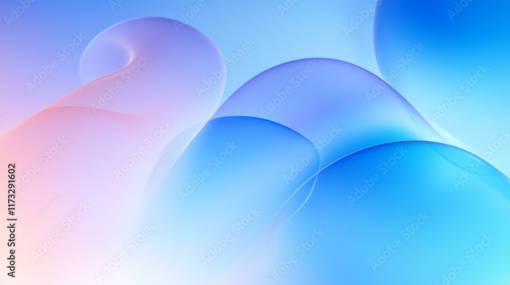 Poster abstract pastel color flowing lines background design