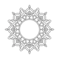 Mandala Flower Art for Your Coloring Journey