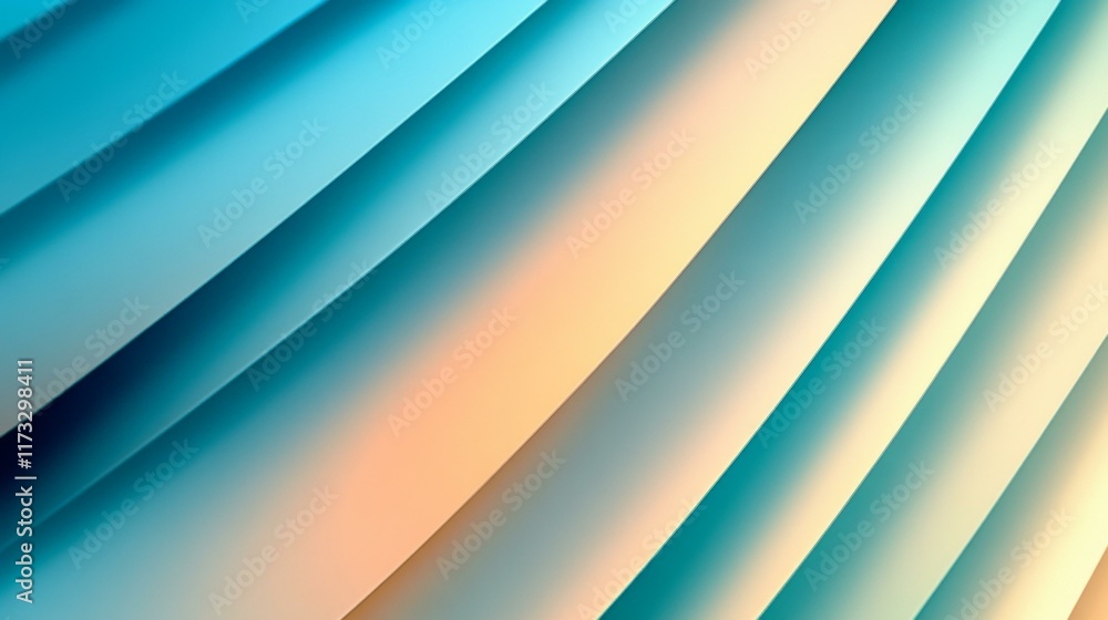 Poster abstract gradient layers design