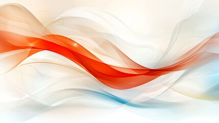 Abstract Red White and Blue Wave Design Elegant Swirling Motion Background
