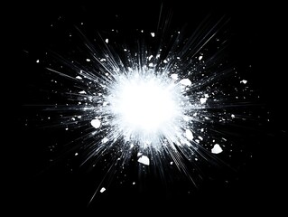 Obraz premium Abstract Cosmic Explosion of Vibrant Light with Radiating Beams and Energy in a Colorful and Dynamic Galactic Concept for Space-Themed Designs