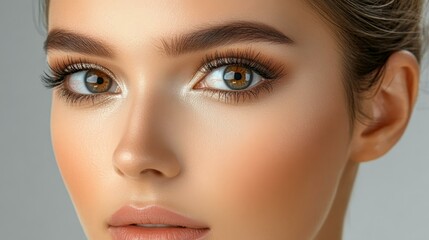 Fototapeta premium Close-up Beauty Portrait of a Young Woman