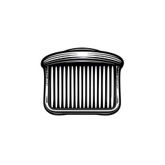 Car grill sketch illustration.