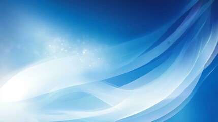 Abstract Blue and White Wave Background Design