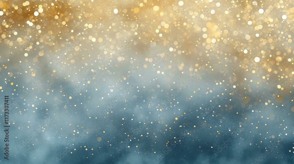 Poster golden sparkling background gradient design