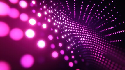 Obraz premium Abstract Digital Network Design with Glowing Dots and 3D Effect