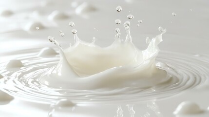 Milk Splash Close-up Abstract Photography