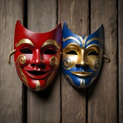 mask on the background