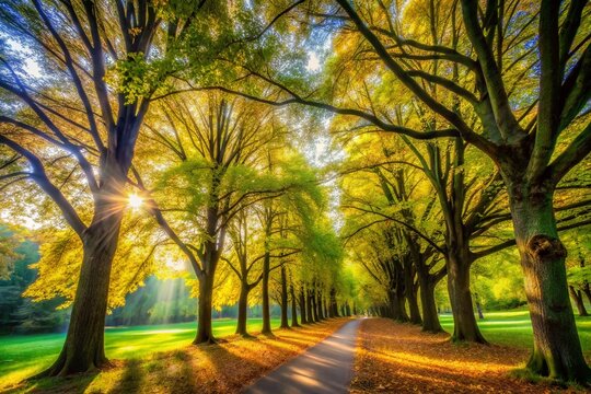 Long Exposure Photography: Trees in Borov Gozdicek Park, Nova Gorica, Slovenia - Late Summer