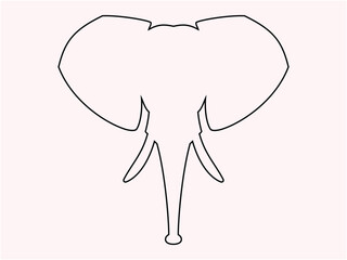 Art & Illustration elephant head image logo
