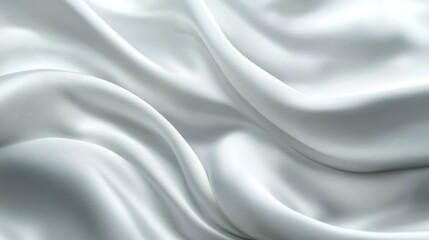 Obraz premium Elegant White Silk Fabric Texture