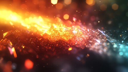 Obraz premium A colorful, abstract image with a lot of small, colorful shapes