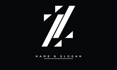 ZZ Abstract Letters Logo Monogram