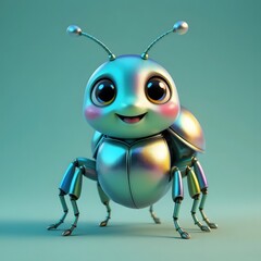 Adorable 3D Animal Character with Vibrant Colors and Playful Expression for Creative Projects. Generative AI