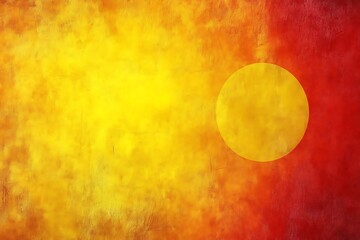 Abstract sun and fiery sky.