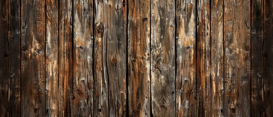 Dark, worn wood grain with deep cracks and natural imperfections. Perfect for rustic or vintage style design, as well as for creating atmosphere in art projects and advertising.