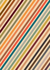 Retro straight lines wallpaper background. Colorful vintage stripes illustration backdrop design.