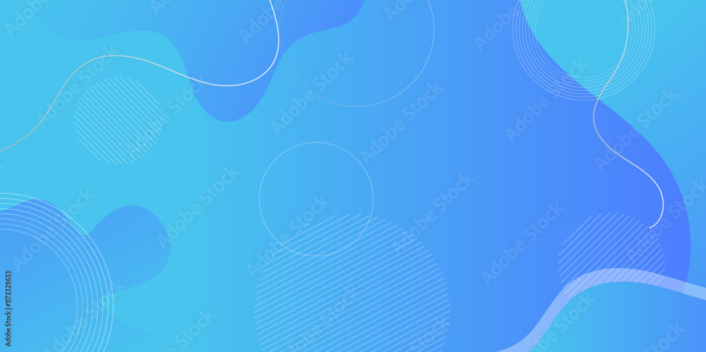 Poster light blue colorful background With proportions and components in fluid. Modern Background with Motion Round Circle Memp Gradient background for presentation, business report, card, banner, poster.	