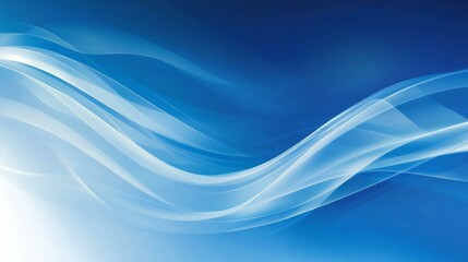 Fototapeta premium Abstract Blue and White Flowing Lines Design