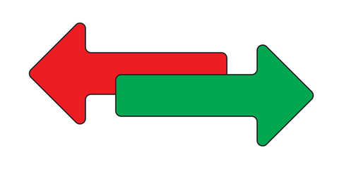 Print Arrows data transfer icon, exchange arrow icons