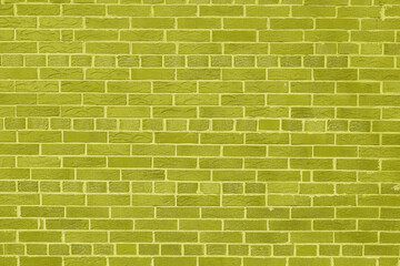 Brick wall with unusual yellow bricks