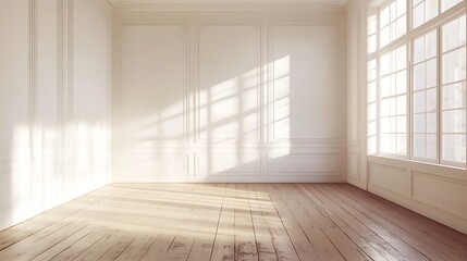 Obraz premium Illuminate your space minimalistic room design natural light interior