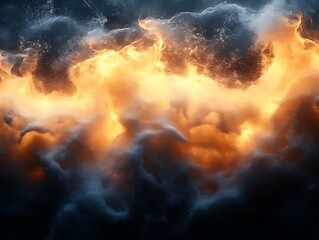 Fototapeta premium Fiery, smoky abstract texture.