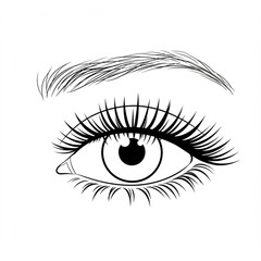 Obraz premium female eye vector