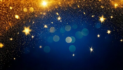 Obraz premium The dust sparks and golden stars shine with special light. Vector sparkles on a transparent background. Christmas light effect. Sparkling magical dust particles.